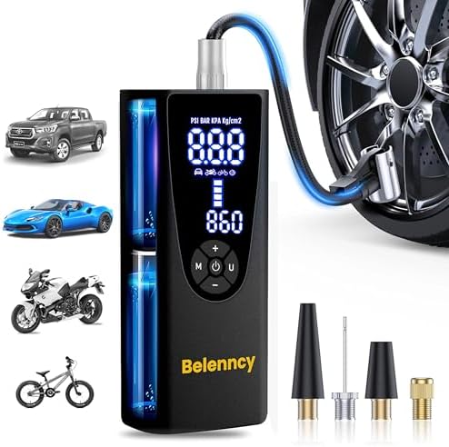 Tire Inflator Portable Air Compressor- Accurate Pressure LCD Disp...