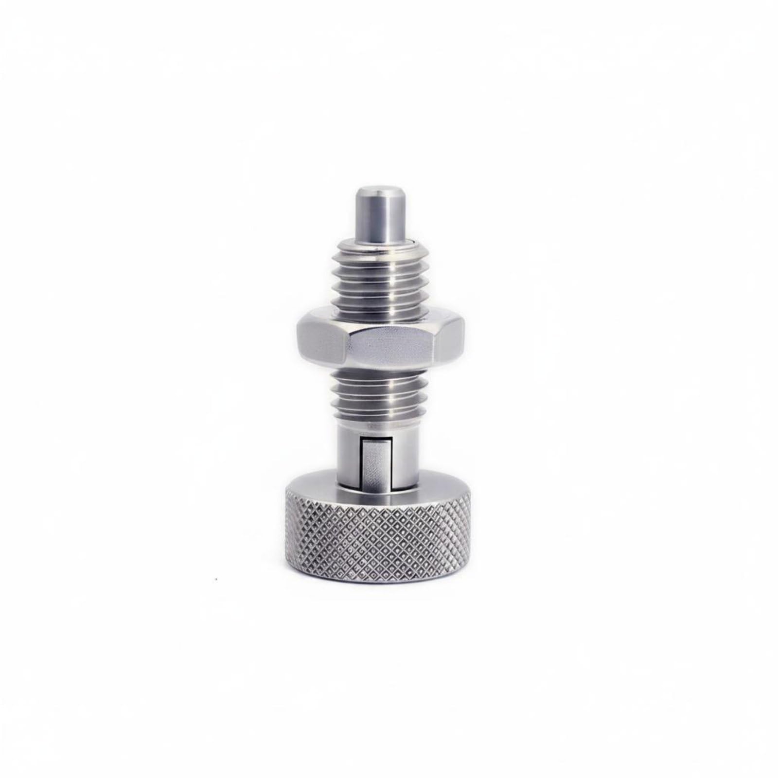 Stainless Steel Self-Locking Indexing Plunger Anti-Corrosion Loaded Plunger Plunger Precision Machined Knurled Head Indexing Plunger Wear-Resistant, M6X1.0-3, Stainless Lock|Potentiometer Knobs-image-35