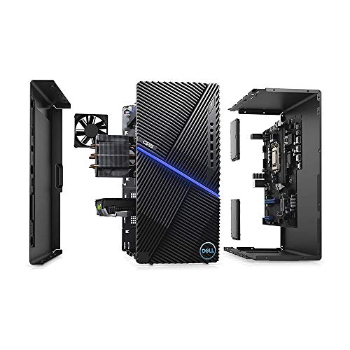 2020 Dell Flagship G5 Gaming Desktop Computer, 6-cores Intel Core i5-10400F CPU, 16GB RAM, 1TB HDD+256GB PCIe SSD, NVIDIA GTX 1660 Graphics, Keyboard and Mouse, Win 10, Black, 32GB SnowBell USB Card