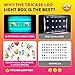 Cinema Light Box with Letters – Marquee Color Changing Light Box Sign with 386 Black & Color Letters & Emoji & 2 Markers- Premium Light Up Letter Board – 16 Dimmable Remote-Controlled Colored Options