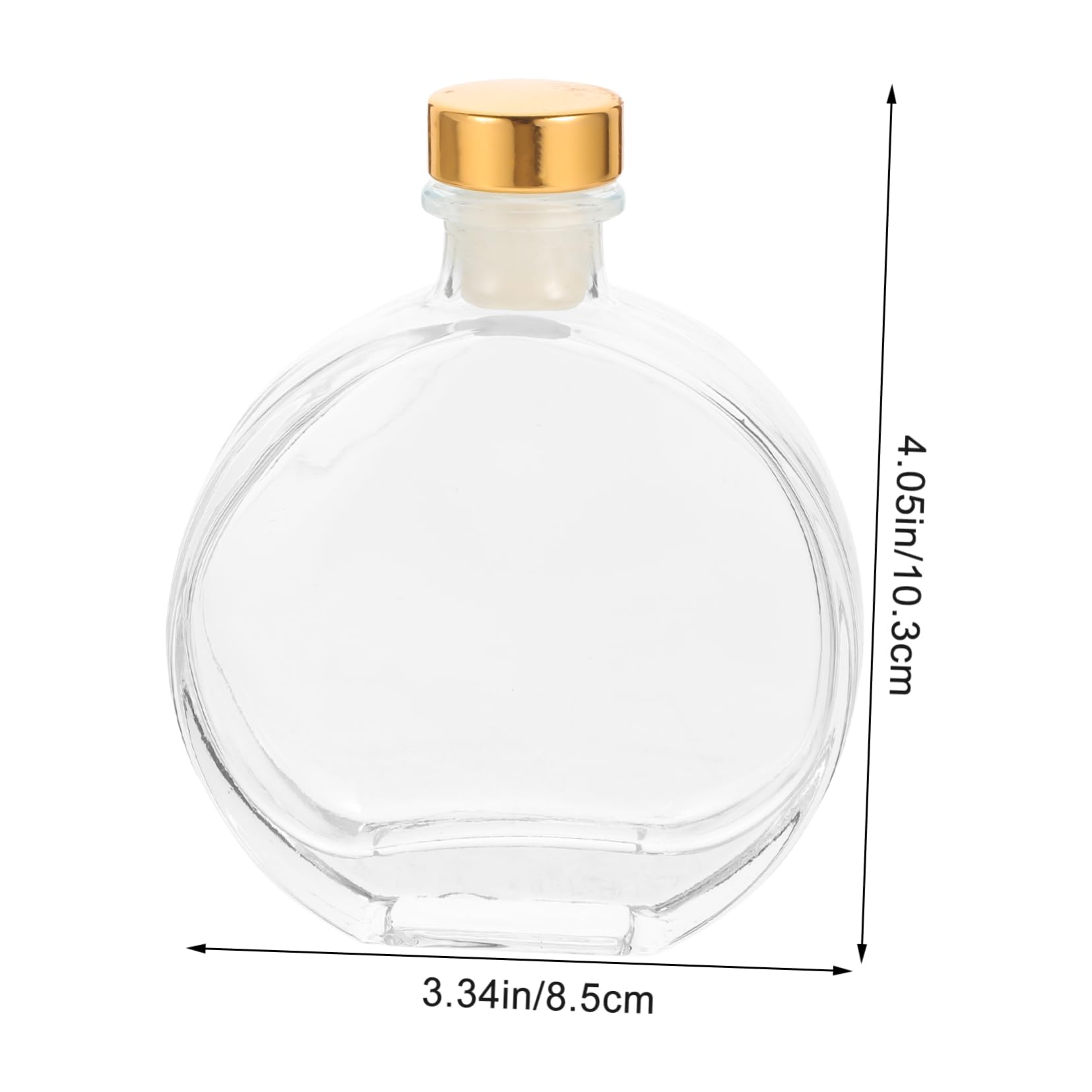3 Stück Aromatherapie Glasdiffusorflaschen 100 Ml Transparente Ätherische Öl Diffusorflasche Für Raumduft Zuhause Büro Inkl Polymerstopfen Leer