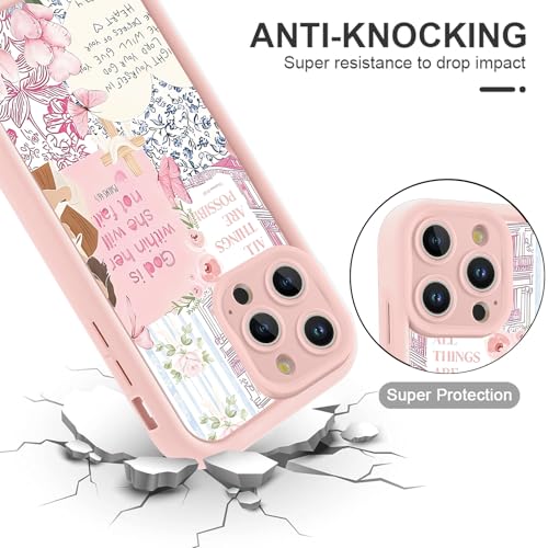 Idée cadeau femme : coque chrétienne iPhone 12 Pro Max fleurs et verset - 5