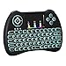 Produktbild Mini Tastatur Wireless Touchpad Beleuchtet PC Fernbedienung 2.4GHz QWERTZ Deutsch Tastaturlayout 10M Reichweite Tastatur Fernbedienung für Smart TV HTPC IPTV Android TV Box XBOX360 PS3 Raspberry Pi 4