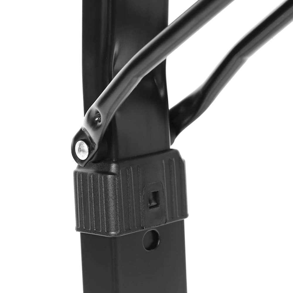 OHMG Table de Lit pour Ordinateur Portable, Table D'appoint Légère, Réglable en Hauteur, 4 Roulettes Verrouillables, Bois PC, Noir, 69 x 43 x 43 cm