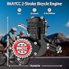 IMAYCC Bike Motor Kit 80cc Motorized Bike Kit 2 Stroke Gas Bicycle Engine Conversion Kit Fit for 26-28" Bikes (80CC Black) #1