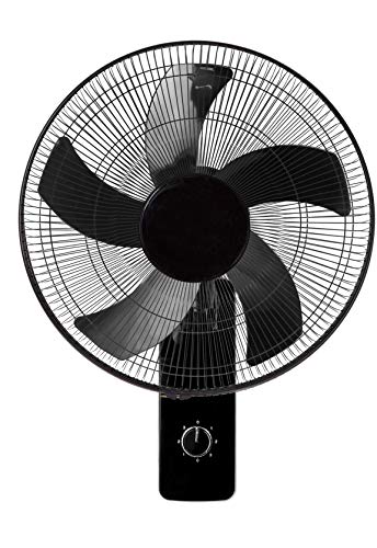 INFINITON VENTILADOR DE PARED WN-N40 Negro – 50W - 3 Velocidades – 5 Aspas – 40cm de Diametro – Oscilante - Motor de Aluminio – Silencioso - Temporizador