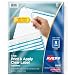 Avery Index Maker Clear Label Dividers, 8.5 x 11 Inches, White, 5-Tab, 1 Set (11416)