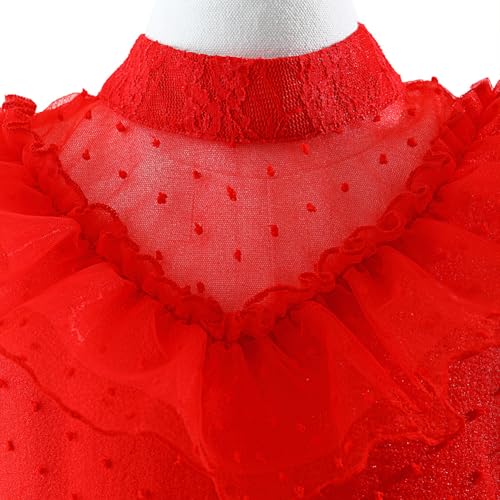 Disfraz Infantil Novia Fantasma Halloween Rojo miniatura 3