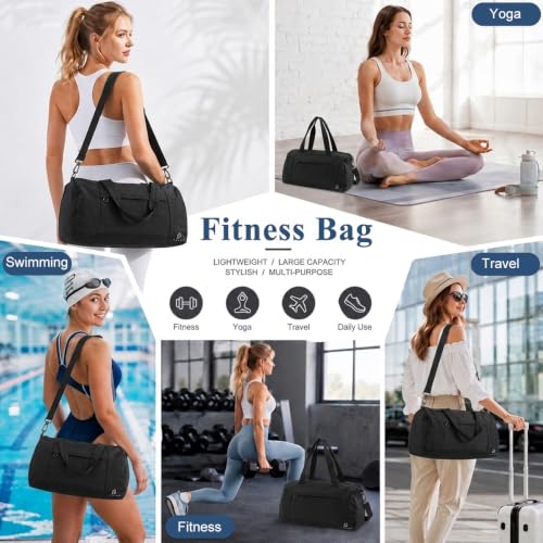 Image of PALAY Women Gym Bag with Wet Pocket and Shoe Compartment for Traveling