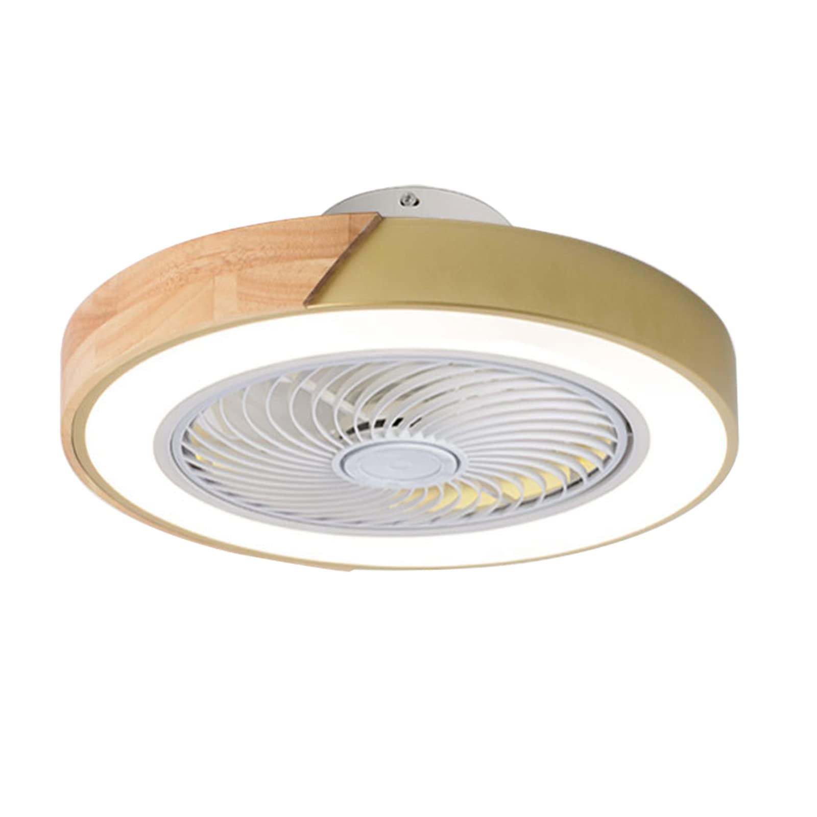 Ventilateur de plafond avec télécommande et éclairage 3 couleurs