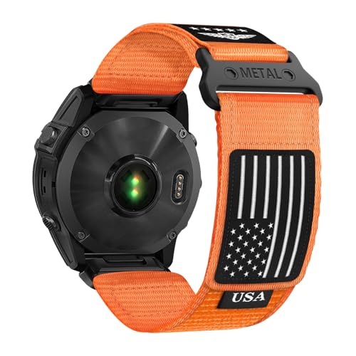 Correa de nylon resistente compatible Garmin 26mm miniatura 1