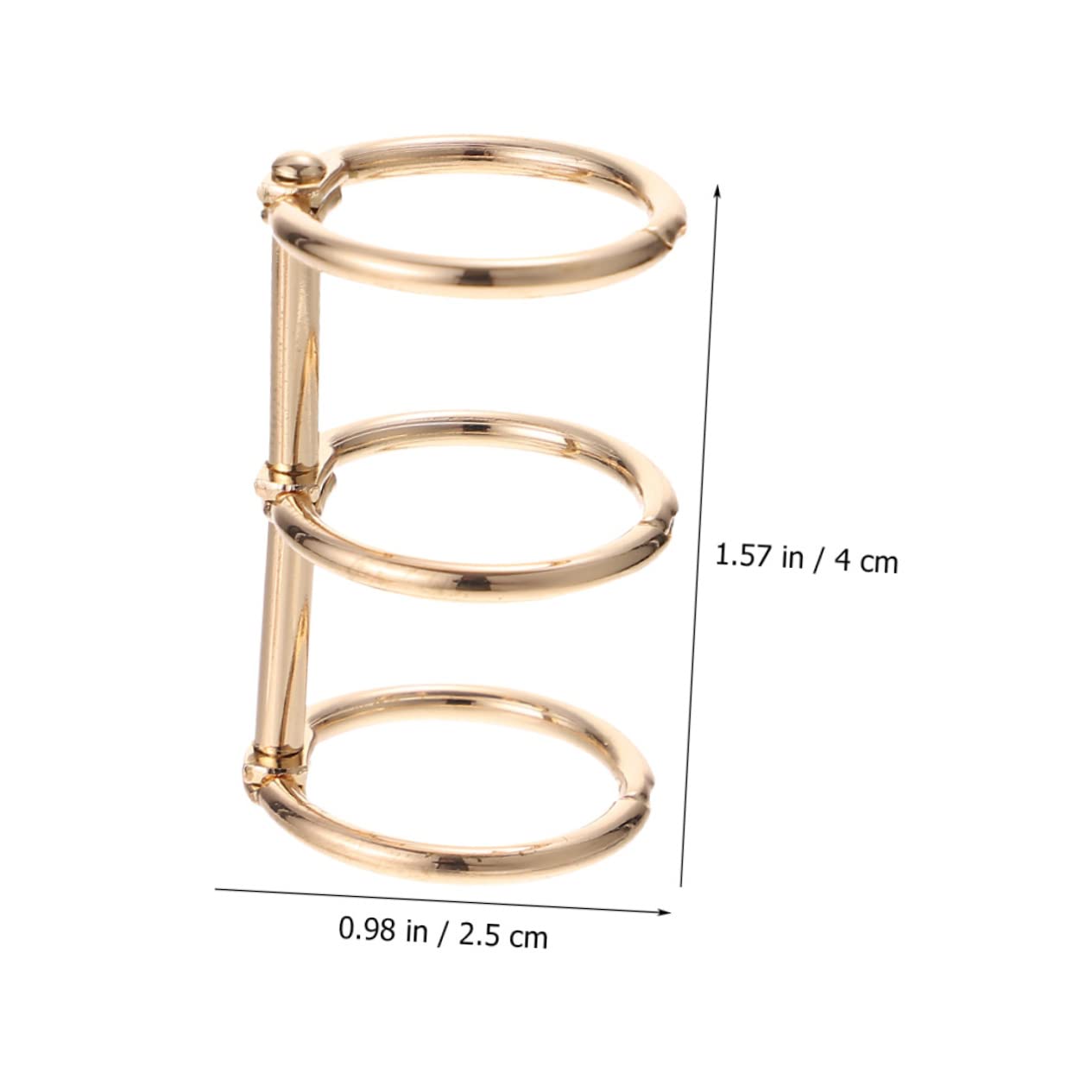ARTIBETTER 4 Set Strumento Ad Anello A Foglia Libera Anelli Raccoglitori A Fogli Mobili Anelli Di Foglie Sciolte Anelli Per Carta Chiave Raccoglitore Lega 8 Pezzi*4