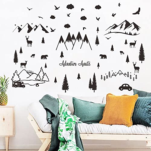 Vinilo Decorativo Forest 27"x38" Negro ANFRJJI miniatura 5