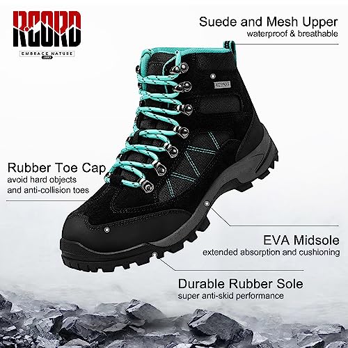 Image of R CORD Hiking Boots Women Waterproof Womens Hiking Boots for Outdoor Trekking Camping Trail Outdoor Hiking Shoes for Women