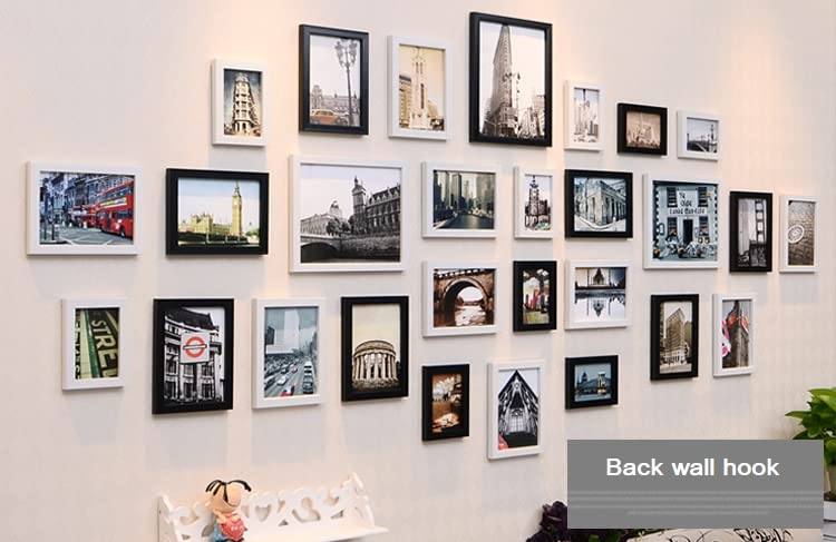 Image of D Ring Picture Hangers 42mm x 11mm Hardware Assortment Kit, for Home Decoration Hanging Clock Paintings Artwork Creative Picture Frame Photo Hanging Solutions Black Tone 20pcs