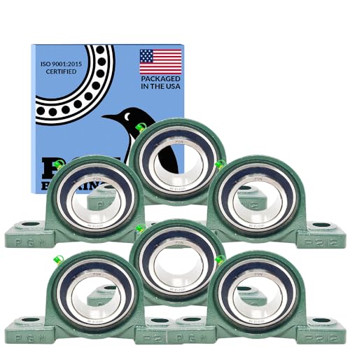 PGN UCP212-38 (6 Pack) Pillow Block Bearing - 2 3/8" Bore Self-Aligning