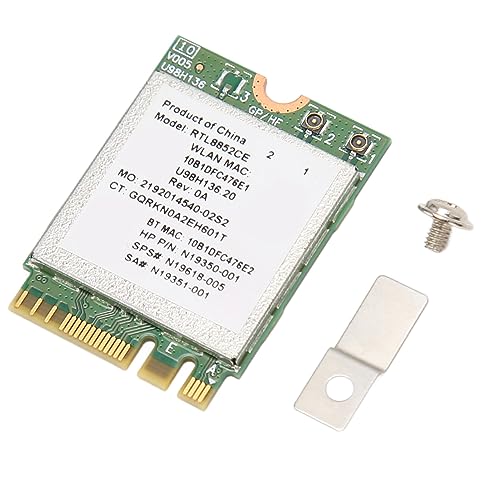6E Card, Triple Band 5374Mbps Rtl8852Ce Chip Multimedia High Bandwidth 6E Technology Lower Latency, for Laptop Rtl8852Ce, Supporting Plate