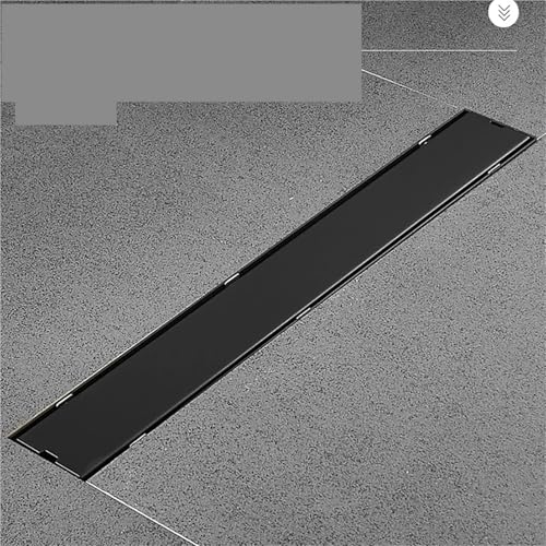 Drain de douche carré noir mat 10cm déodorant facile à poser