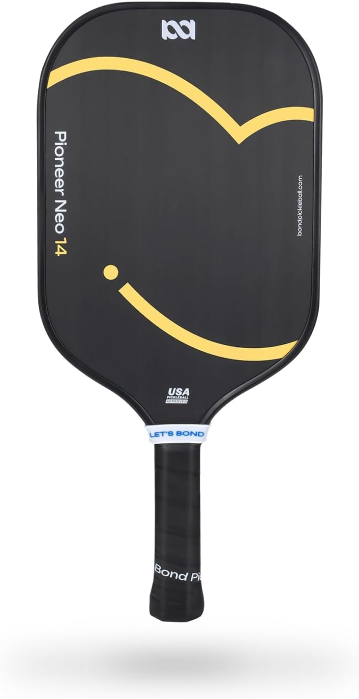 Pickleball Paddle, USAPA Approved Carbon Fiber Surface Pickleball Paddles with 14MM Polypropylene Honeycomb Core, Pickleball Rackets with Ergonomic Cushion Grip for Beginner & Pros Gifts for Women Men