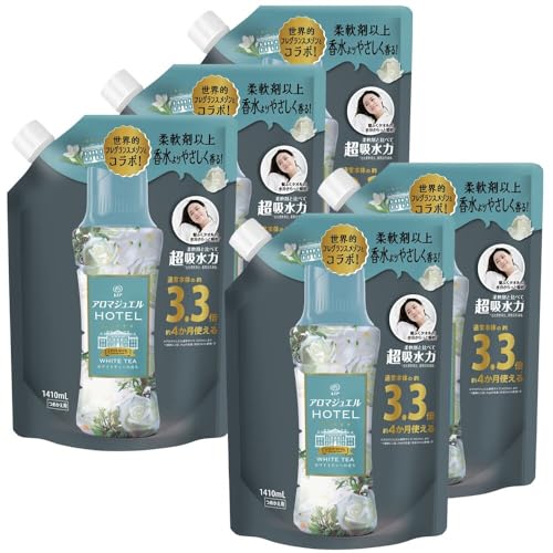 レノアアロマジュエル ホワイトティーの香り つめかえ用 超特大サイズ 1410ml×5個セット