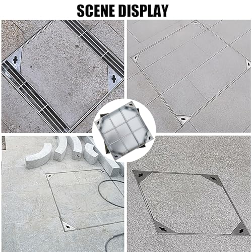 Tapa para tanque séptico de acero inoxidable cuadrada 70cm 8