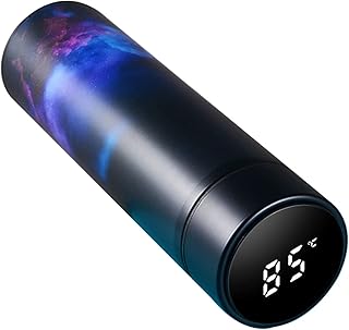 Yokbeer Butelka na Wodę 500 Ml, Termos z Pokrywką Temperatury LED, Termos do Kawy ze Stali Nierdzewnej, Kubek z Inteligentną Temperaturą