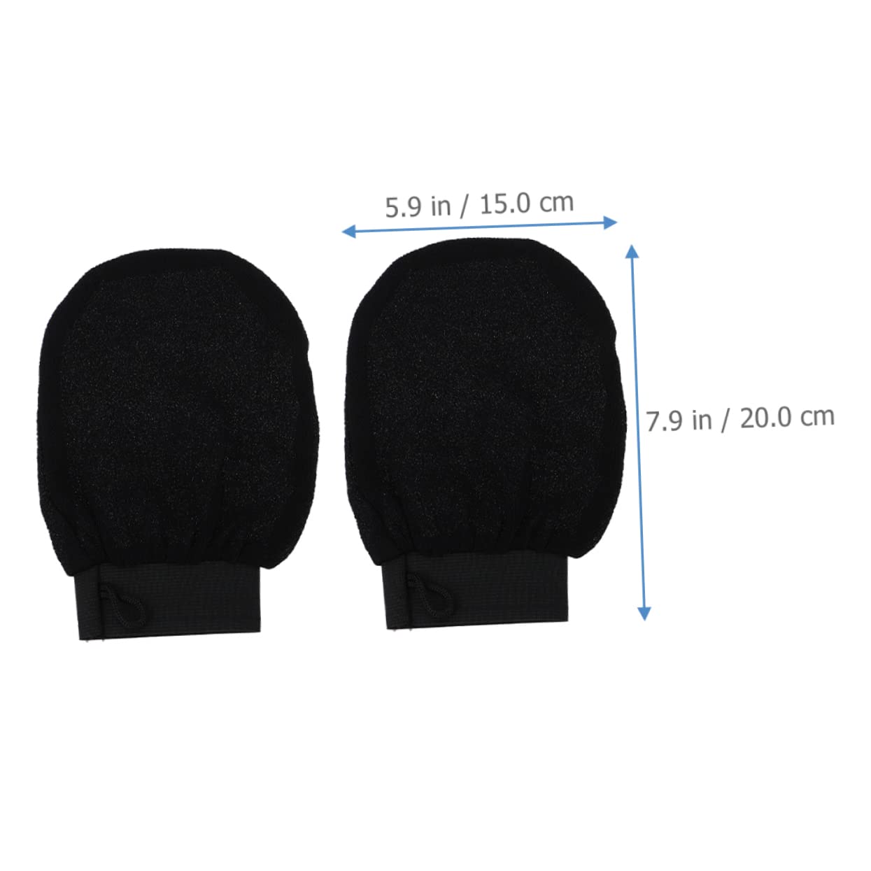 FRCOLOR 15stücke Teiliges Exfoliating Duschhandschuhe Peeling-mitts Für Damen Schwarze Weiße Peelinghandschuhe Hauterneuerung Für Sanfte Reinigung Und Massage Der Dusche