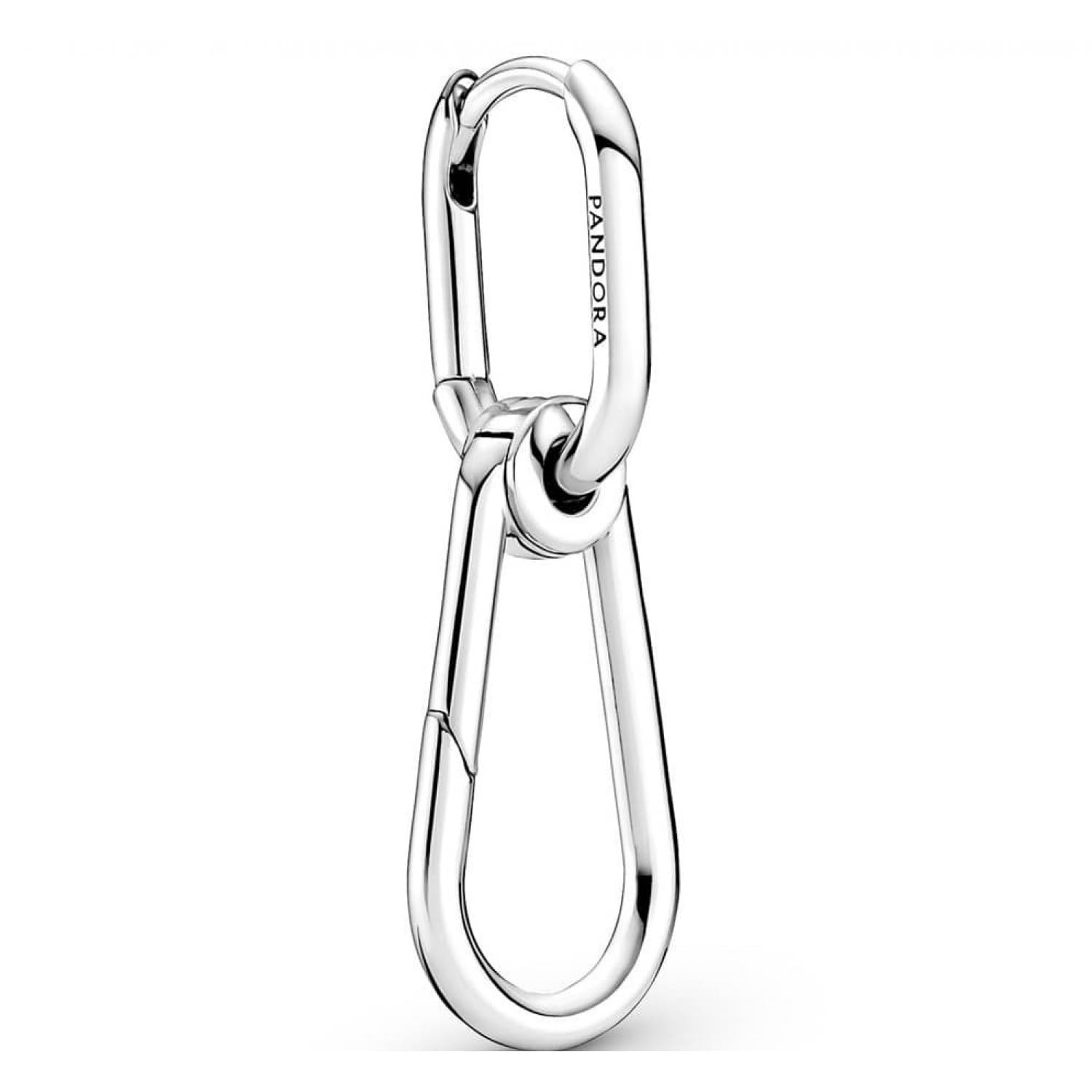PANDORA Pandora ME Creolen Link-Ohrring mit 14 Karat Metalllegierung, Kompatibel mit Pandora ME Armbänder, Höhe: 33,6mm, 289664C00