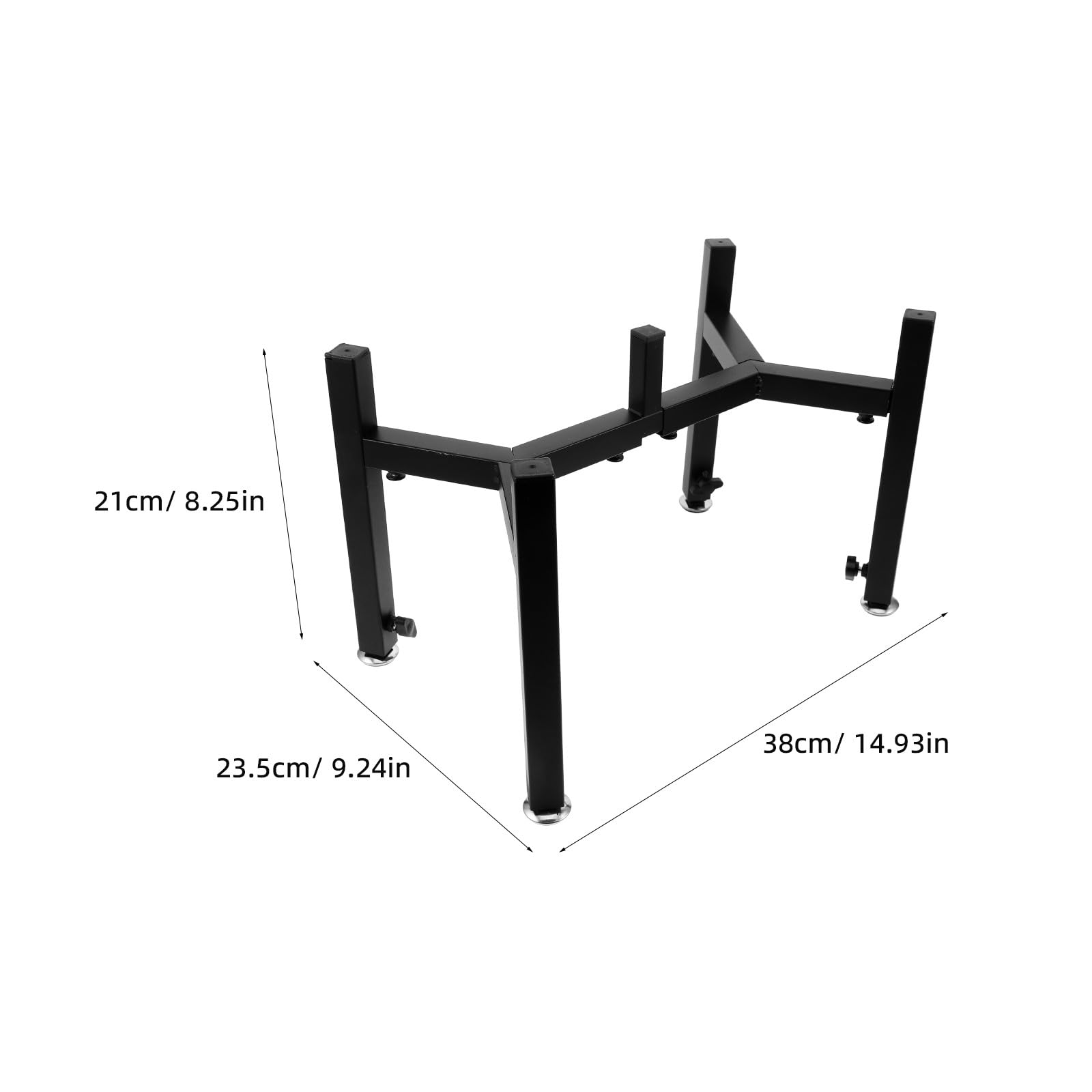 Soporte Ajustable para Comederos Elevados de Acero Inoxidable Doble Cuenco para Perros, Plataforma Estable y Diseño Ergonómico para Camping y Exteriores