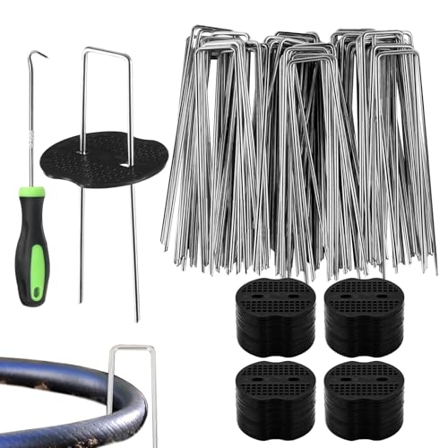 Broches en U de jardin pour fixer une bâche sans risque de rouille - 2