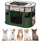 Welpenauslauf Tierlaufstall, 70x55x40cm WelpenLaufstall Freigehege für Hunde, Katzen, Hasen & Kleintiere im Innen- und Außenbereich