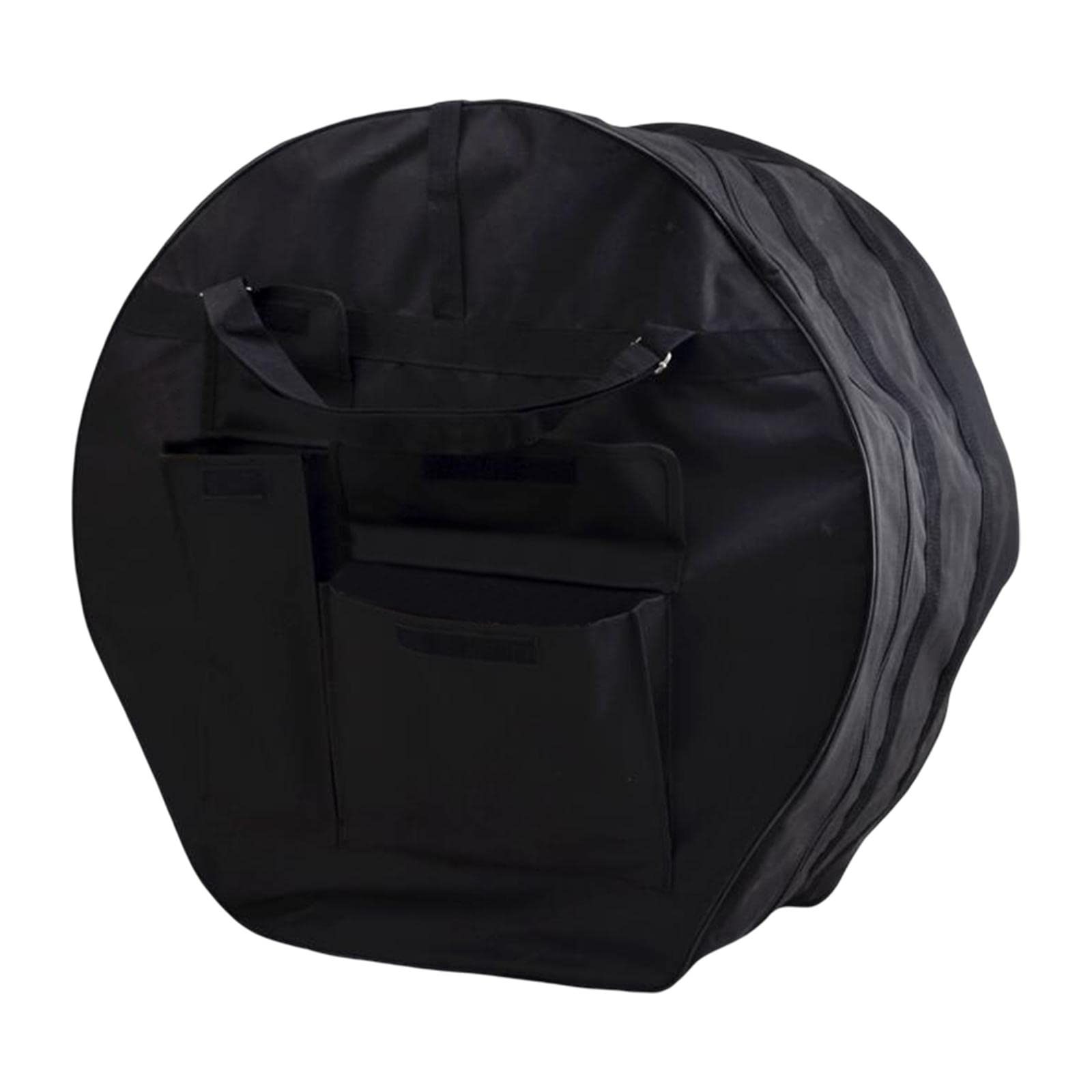 Torba na bęben pogrubiony pojemnik czarna obudowa bębna do werbla Tom Drum bęben basowy średnica 56 cm, 56 cm