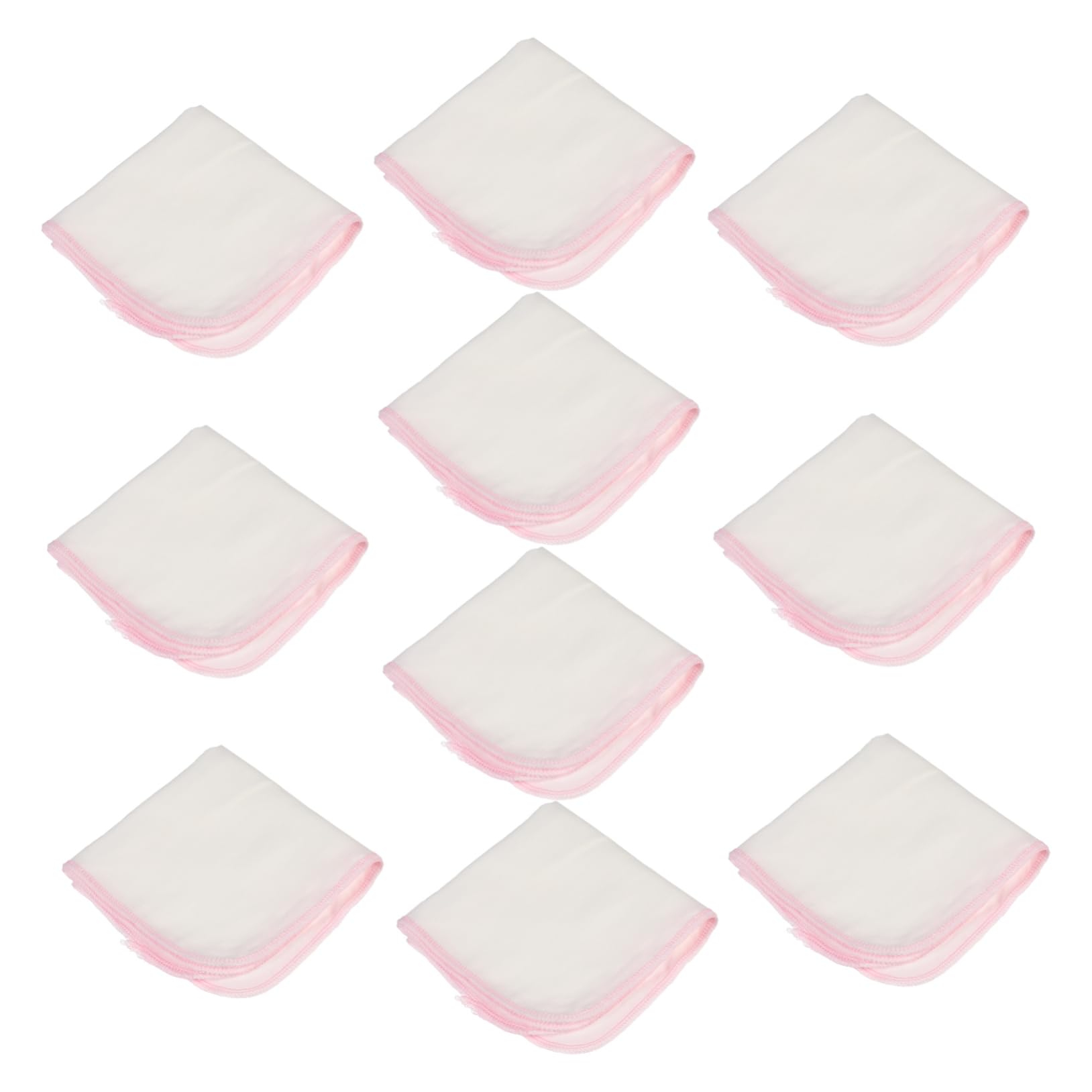 CIMAXIC Infant Bath Towels 10pcs Pure Cotton Gauze Handkerchiefs Soft Face Towels for Boys Girls