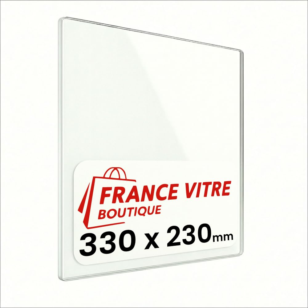 Godin Vitre d'Insert eco-330-x-230 330 x 230 x 4 mm Verre Haute température 800°C