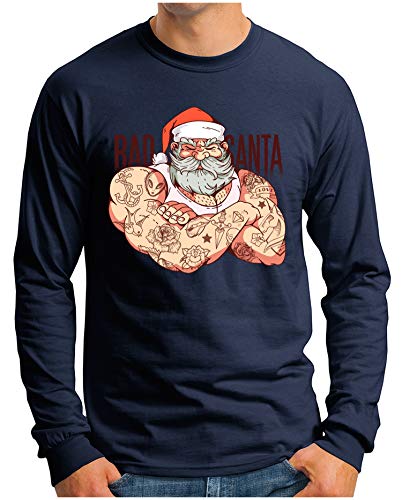 T-shirt manches longues OM3 bleu marine pour éviter le look de sport banal