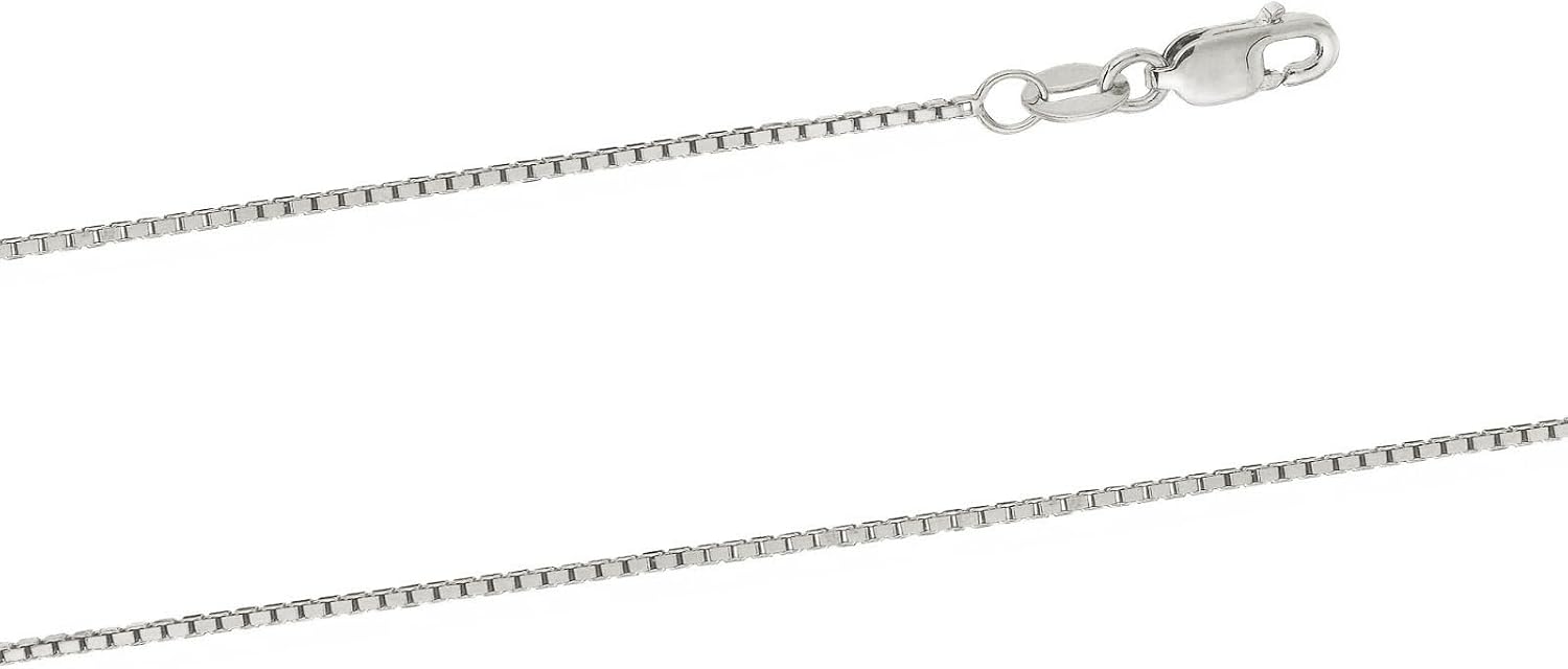 14k Yellow Gold Solid Box Chain Necklace for Women Jewelry with Lobster Clasp
