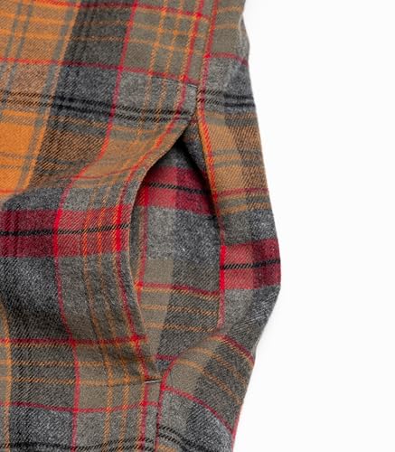 Image of Legendary Whitetails Mens Thermal Lined Shirt Jacket Plaid Flannel Polyfill Insulated Shacket