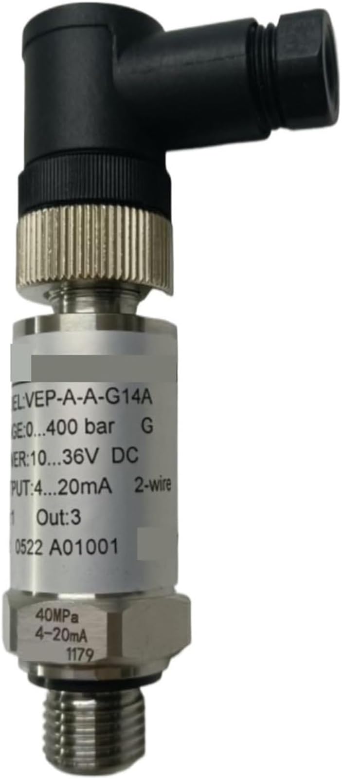 Sensor de presión neumático hidráulico VEP-AA-G14A, 400 bar, G1/4, 4-20 mA for automatización industrial .0615