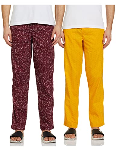 Image of Amazon Brand - Symbol Cotton Men Casual Style Pajama Bottom (Pack Of 2)
