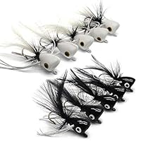Algopix Similar Product 1 - YZD Bass Popper Fly Dry Fly Fishing