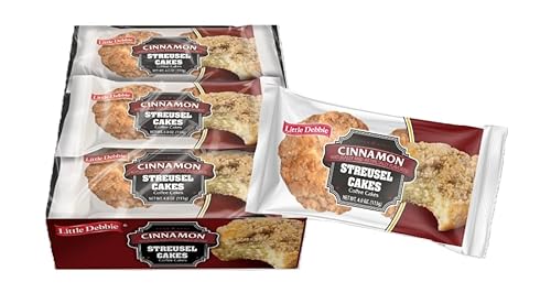 Little Debbie Cinnamon Streusel Cakes, Coffee Cakes, 4 oz Single