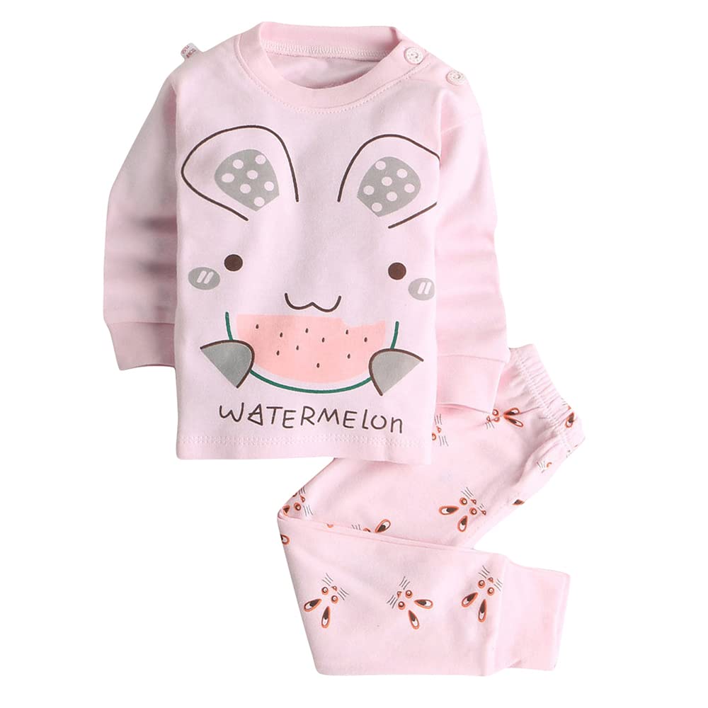 Hopscotch Girl's Cotton Printed Top And Pajama Set
