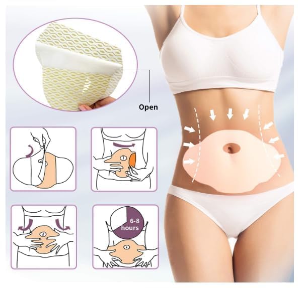 HDR MALL Body Shaper Stickers for Effortless Confidence | Shape and Shine Innovative Body Shaper Stickers for All-Day Comfort (10 Patches) Multicolour(Multicolor) 1