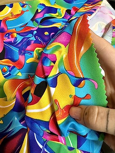 Kikitextiles KTPN-049 Abstract Print Premium Nylon Spandex Fabric - Ultra-Soft & Stretchy 4-Way Stretch Fabric By The Yard - Perfect For Activewear And Swimsuit Fabric thumb #7