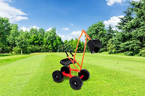 small foot Bagger mit Schaufel und Rädern für Kinder, Sandspielzeug, 360° drehbar, ab 3 Jahren, 4628