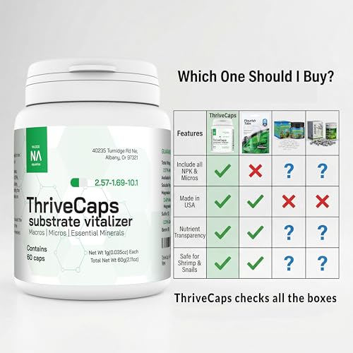 Image of NilocG ThriveCaps Aquarium Root Fertilizer for Planted Tanks, 60 Caps