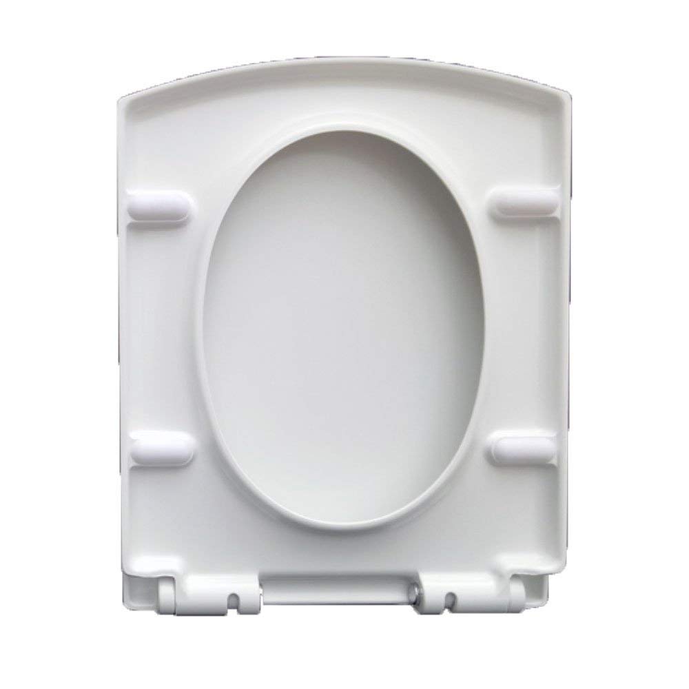 Toilet seat, Toilet Seat Universal Square Drop Mute Urea-Formaldehyde Resin Top Mounted Lid(42 * 35cm)