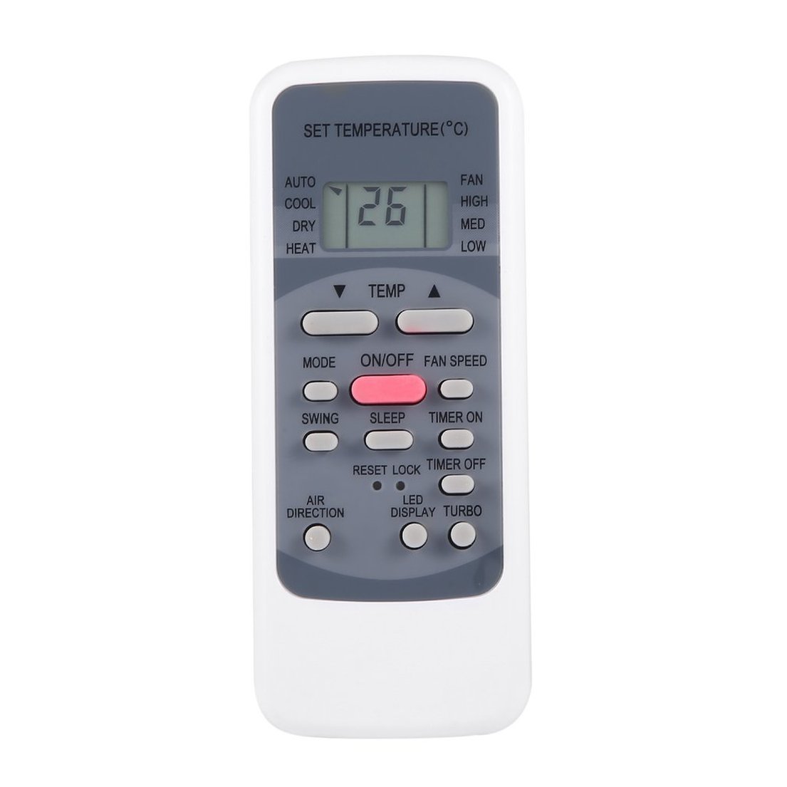 Reemplazo de Controlador de Control Remoto Universal de Aire Acondicionado para los Medios R51M R51 / E R51 / CE R51M / CE R51D / E R51M / BGEGrey0Grey