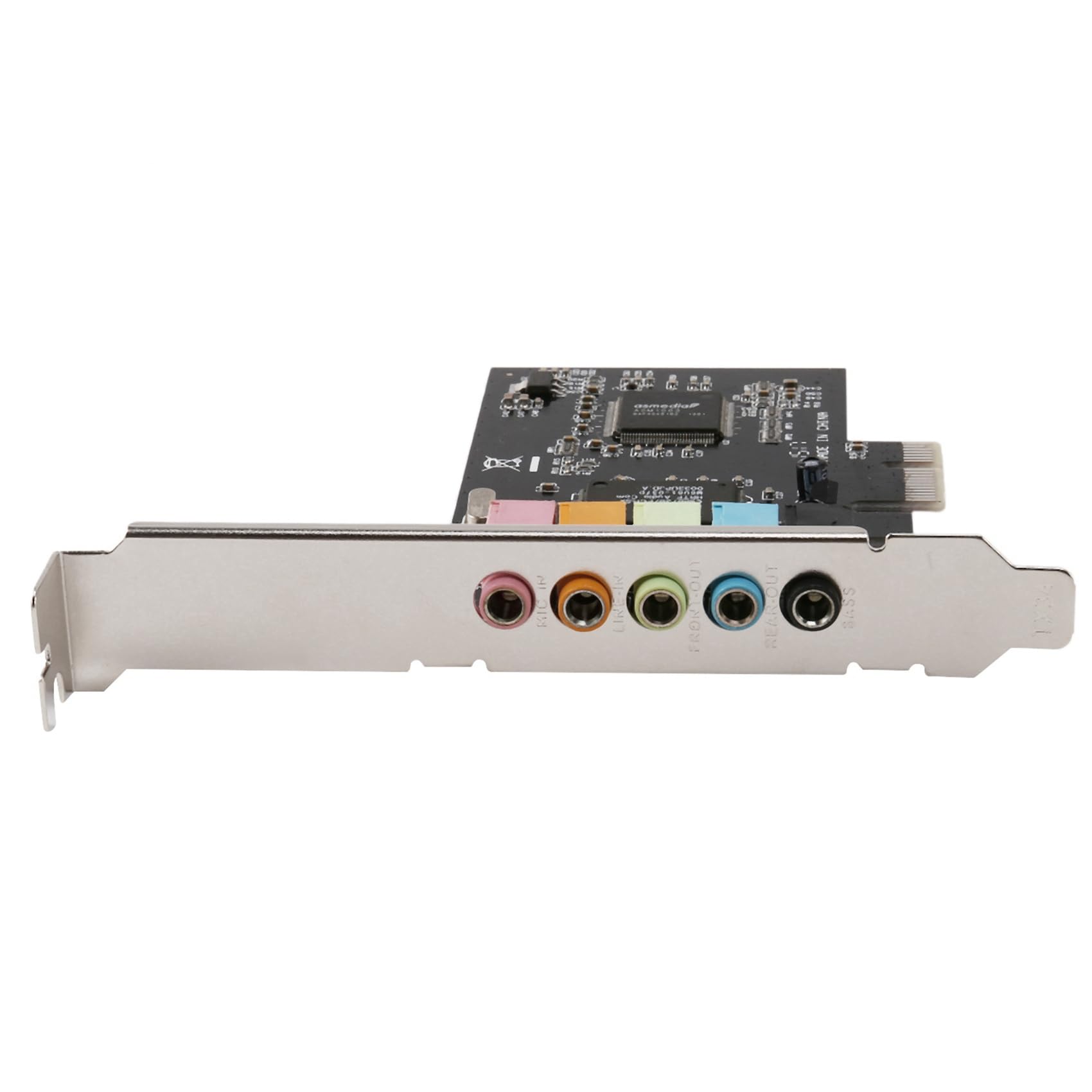 Karta dźwiękowa 10X PCIe 5.1, karta dźwiękowa PCI Express Surround 3D do PC z wysoką wydajnością dźwięku bezpośredniego i podstawą niskoprofilową
