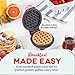 DASH Mini Maker for Individual Waffles, Hash Browns, Keto Chaffles with Easy to Clean, Non-Stick Surfaces, 4 Inch, Pink